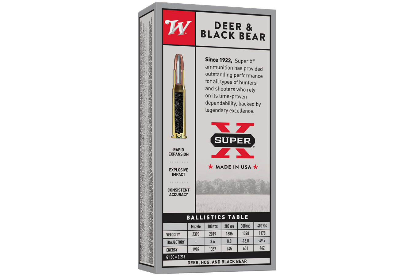 WINCHESTER AMMO 30-30 Win 150 gr JHP Super X 20/Box